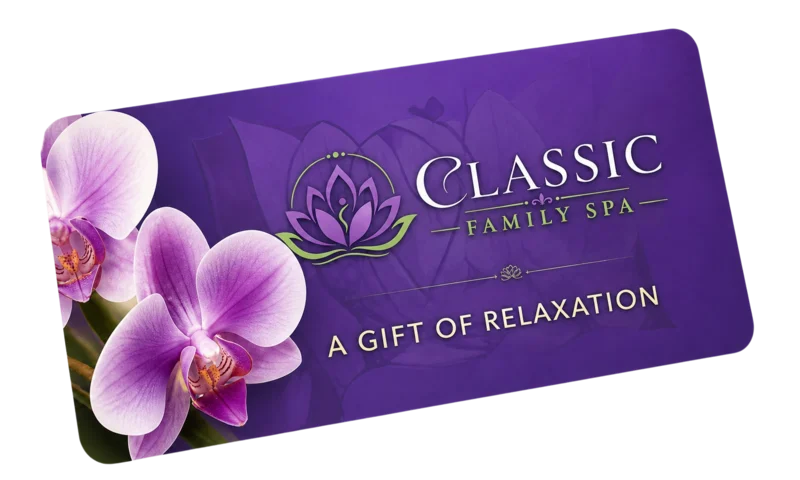 Classic Family Spa gift card — A Gift of Relaxation