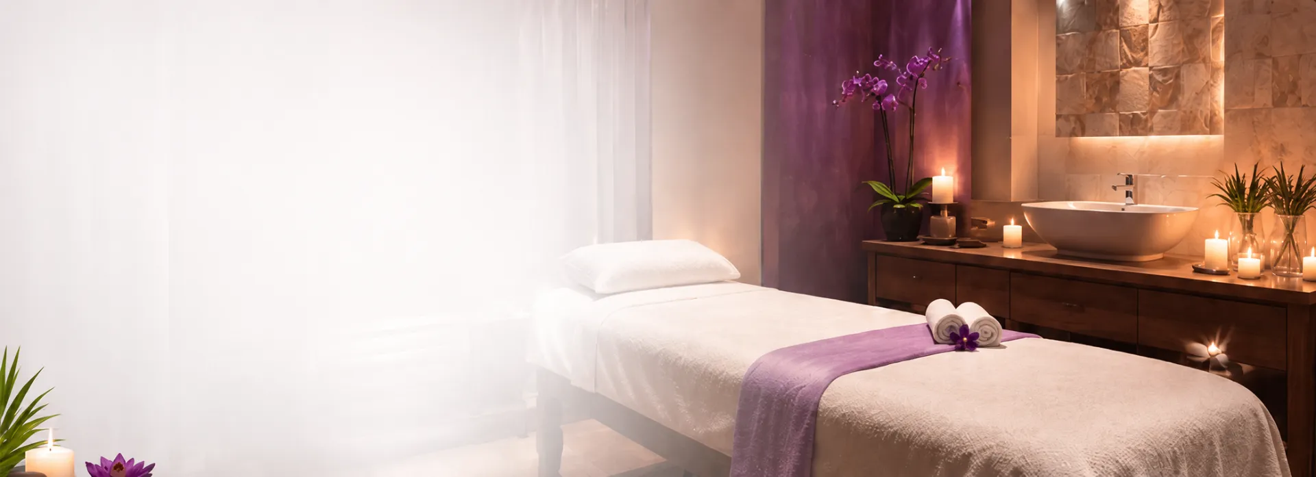Spa treatment room