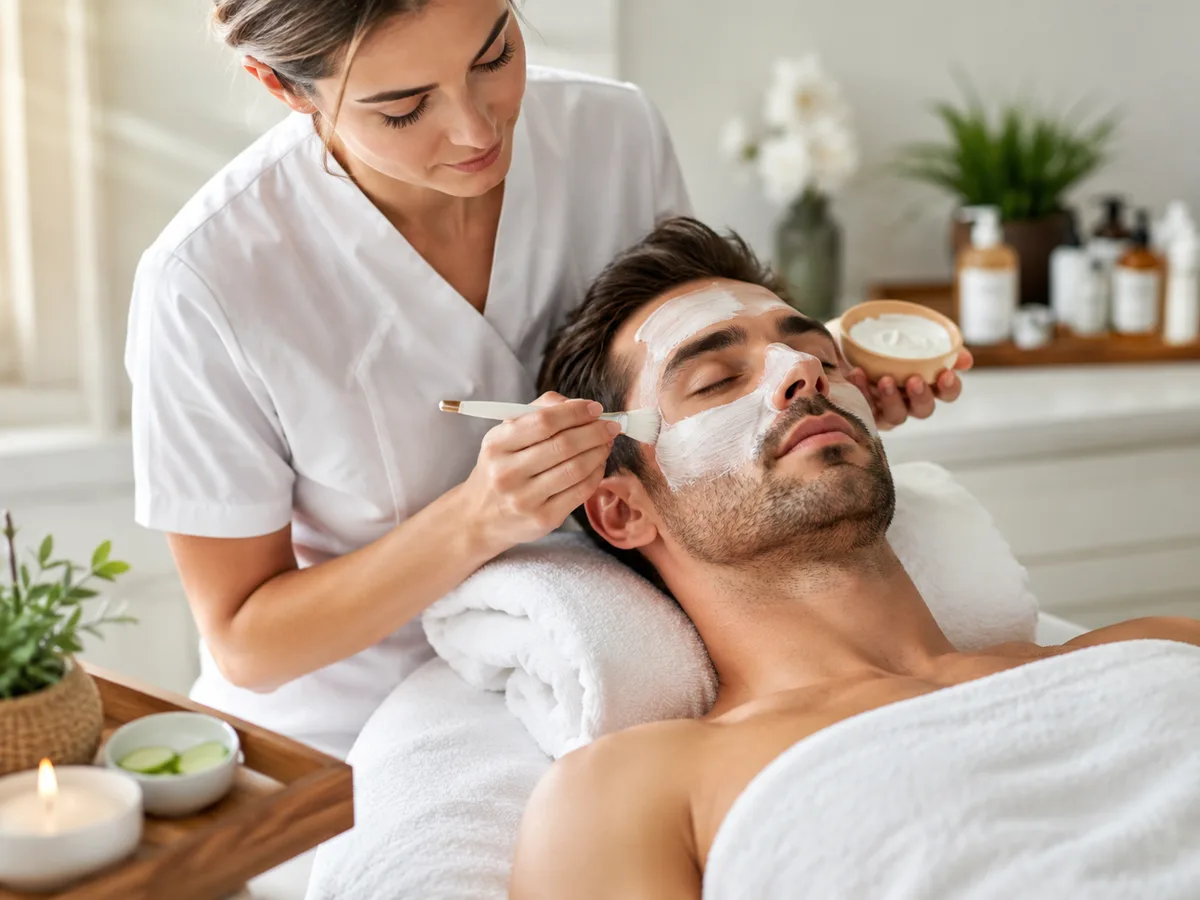 Glowing skin facial treatment